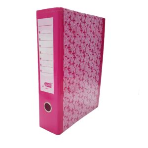 A4 Box File – Hardboard/PP Lever Arch Storage File | With Metal Clip & Label Holder