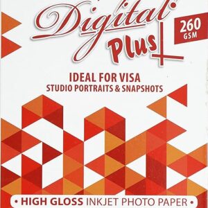 Nova Prismajet Digital Plus 4X6 Inches 100 Sheets 260 GSM Waterproof Resin Coated Inkjet Glossy Photo Paper